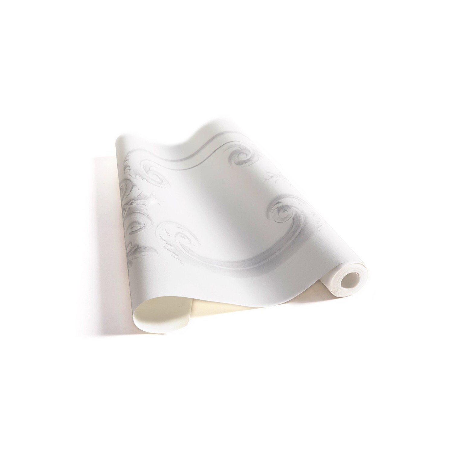 Papier Peint Médaillon Louis Xv Blancs Grisés