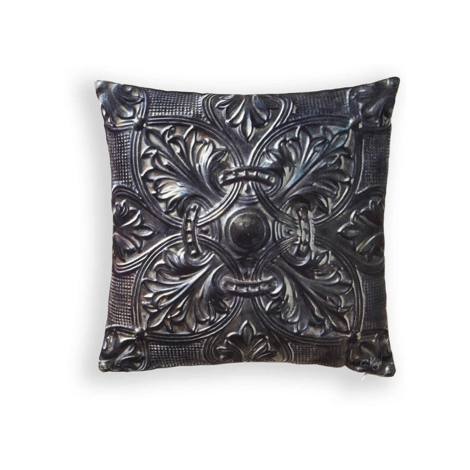 Coussin Plaque Victorienne Décapée | 001D