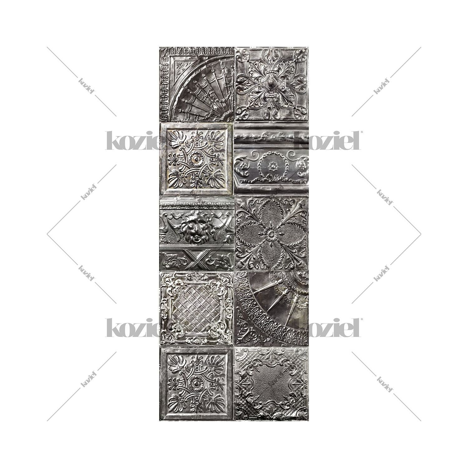 Tapis Vinyle Plaques Victoriennes Esprit Zinc Selena Runner