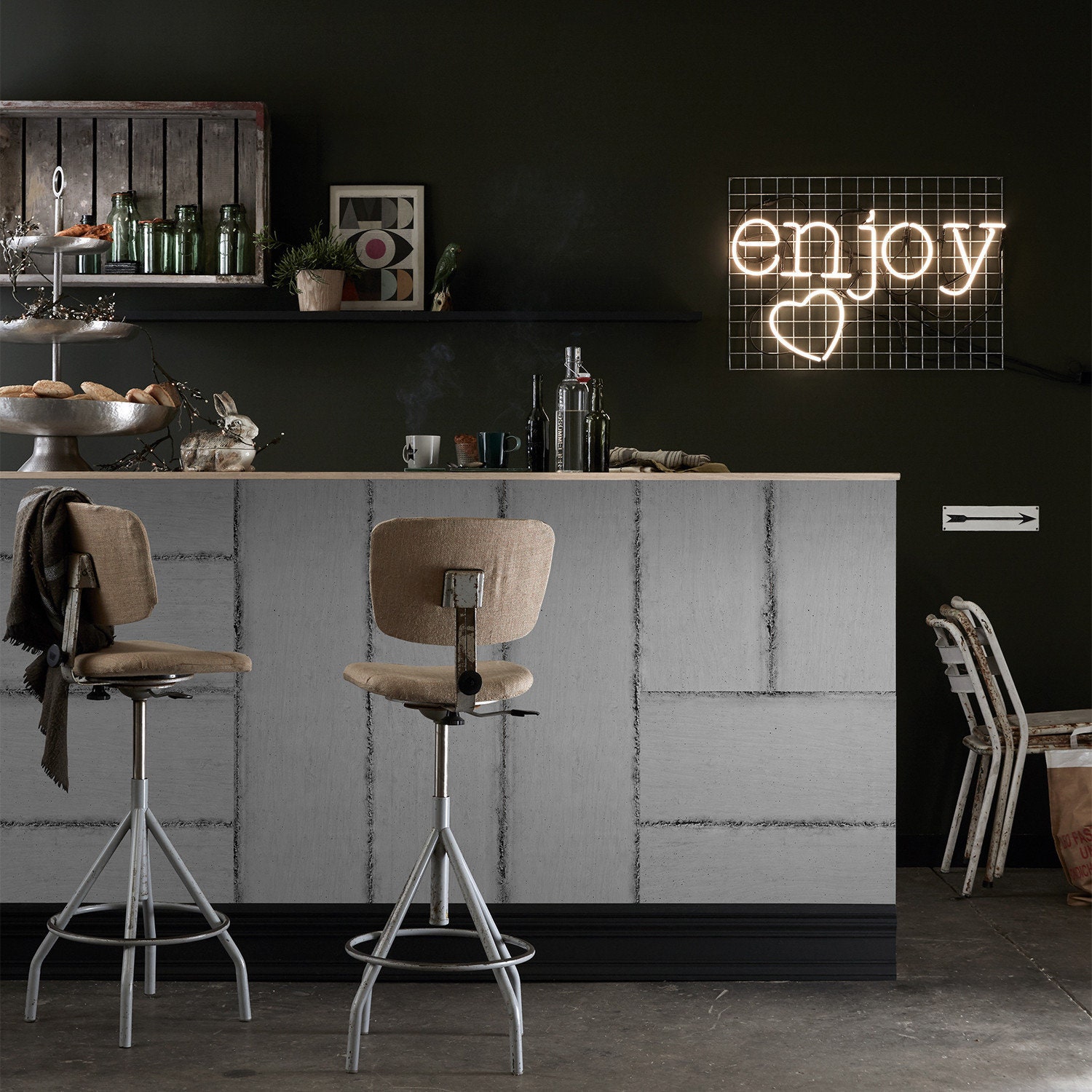 Papier Peint Béton Coulé