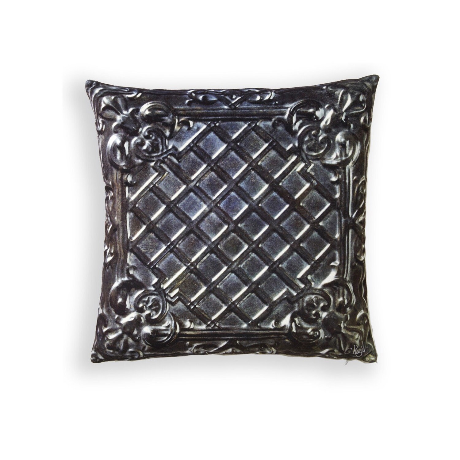 Coussin Plaque Victorienne Décapée | 002D