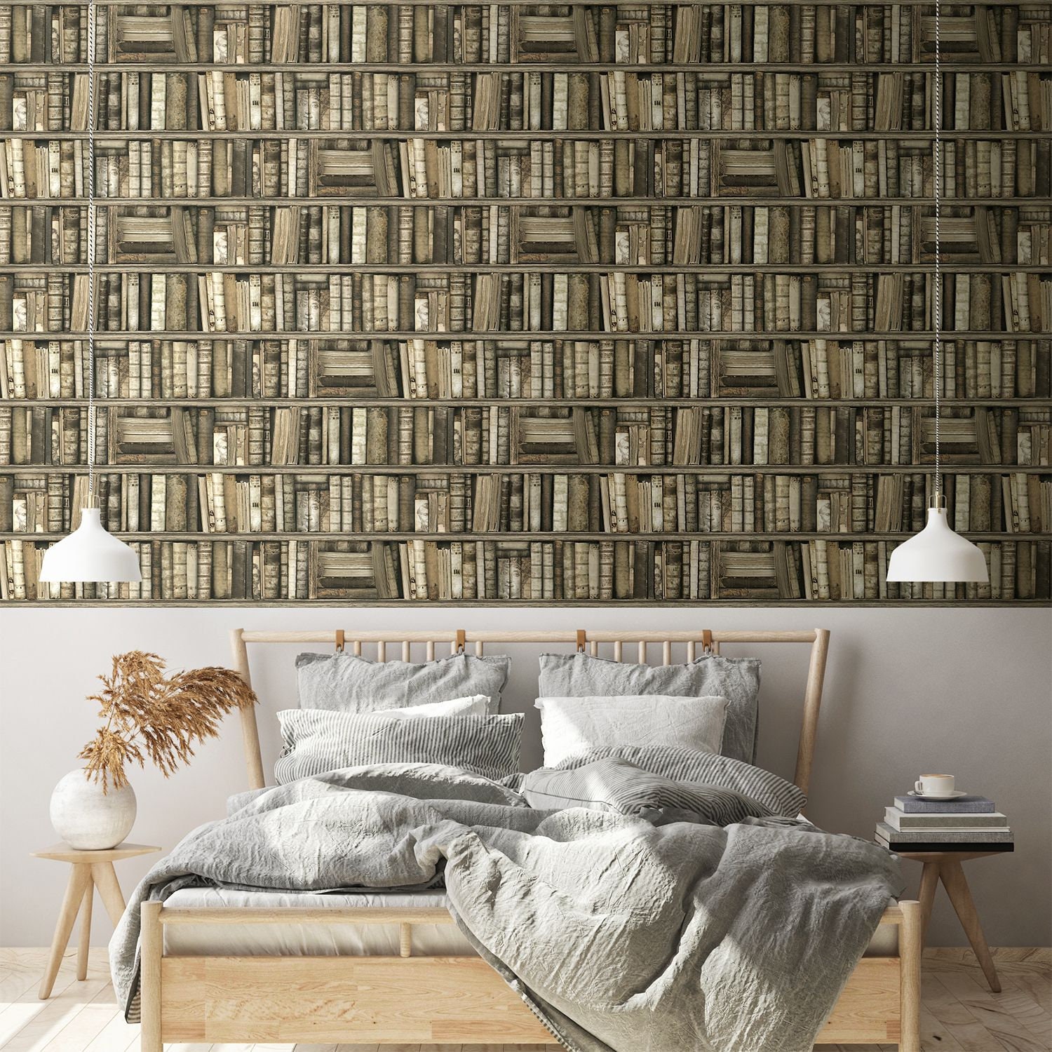 Papier Peint Bibliothèque Antique