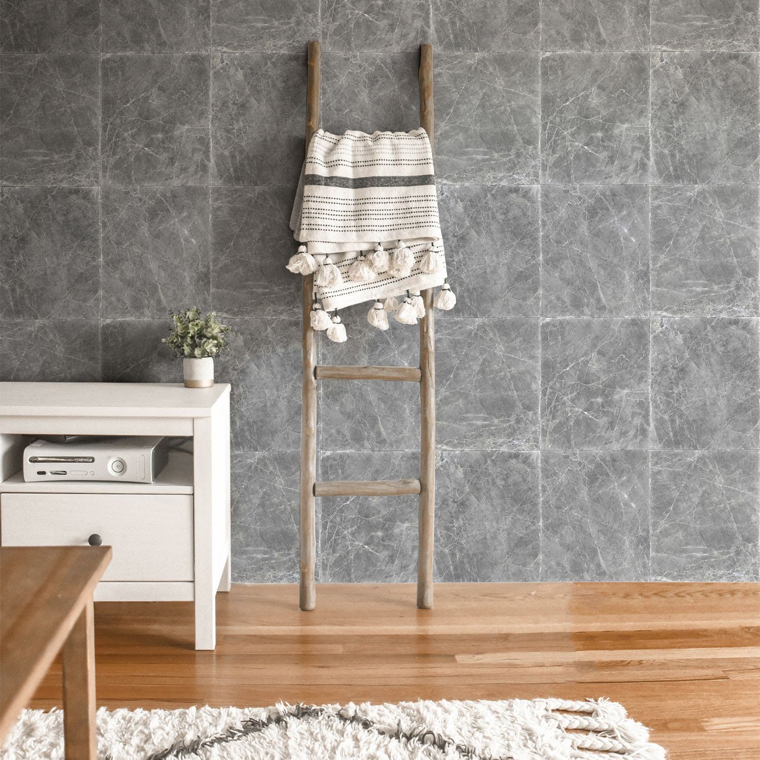 Papier Peint Marbre Emperador Gris