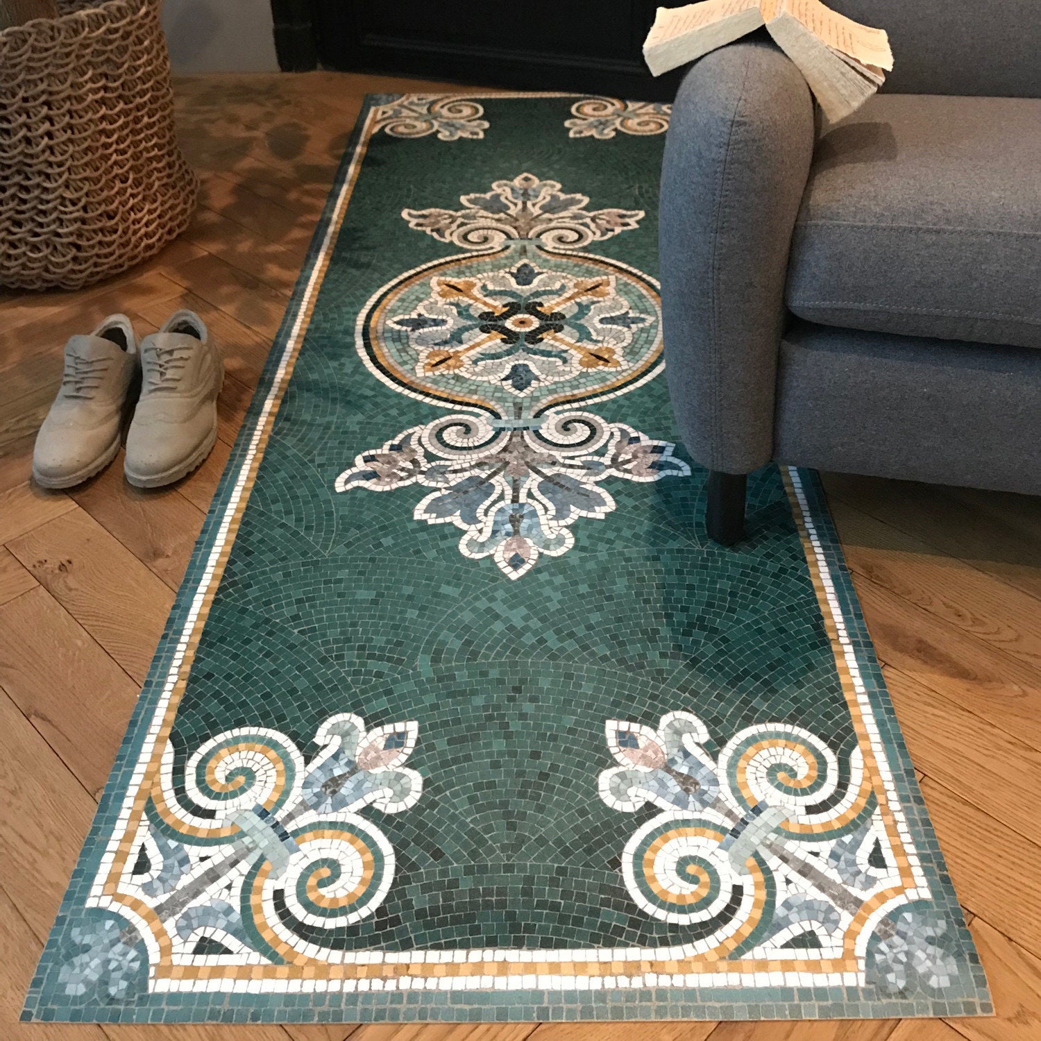 Tapis Vinyle Mosaïque Alma Runner