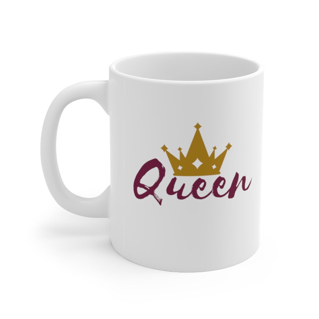 Taza Crown QueenCeramic 11oz Etsy