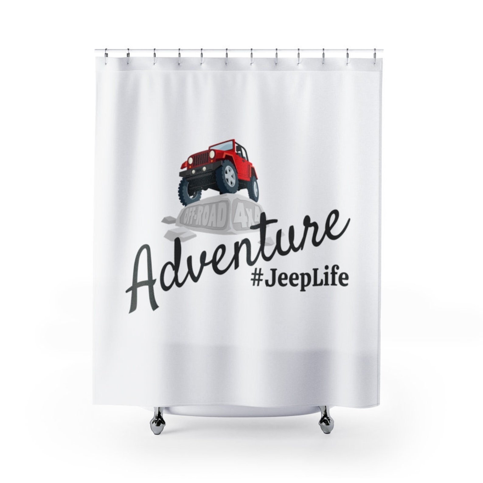 Jeep AdventureShower Curtains Etsy