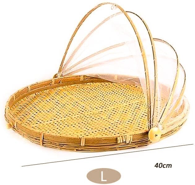 bamboo food tent basket
