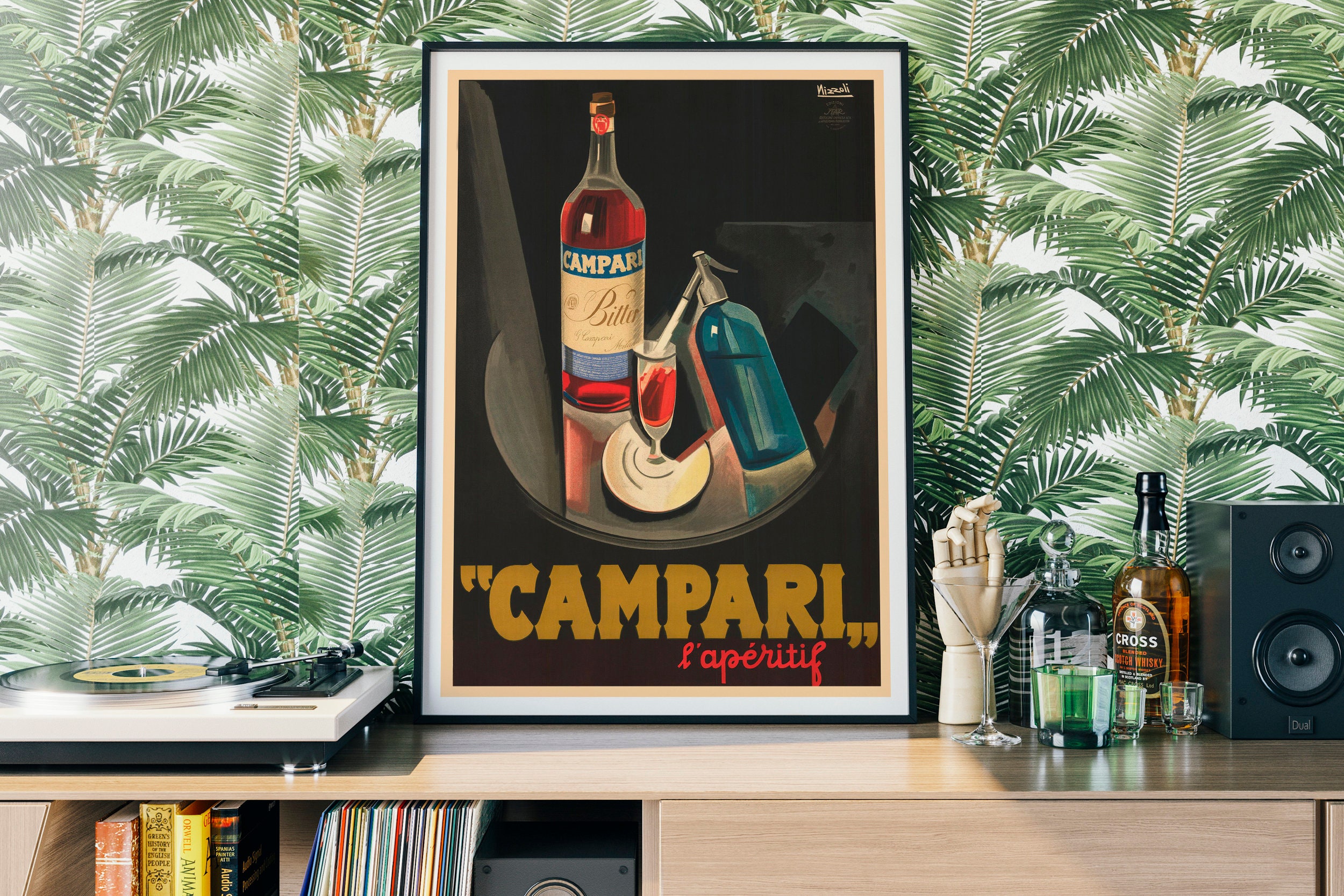 Campari Original Poster Etsy Uk