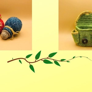 Pattern Bundle Mana and Health Potion Bottles, Traveler&#39;s Pouch, Crochet Patterns, Dnd, Ttrpg