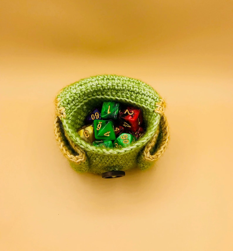 Traveler's Pouch, Dice Bag, Crochet Pattern, DnD image 2