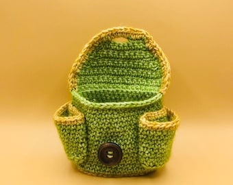 トラベラーズポーチ、ダイスバッグ、かぎ針編みパターン、DnD