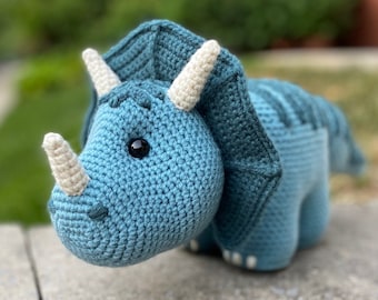 Crochet Triceratops Pattern