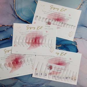 Press on nail sizing kit , tiffanydesignernails