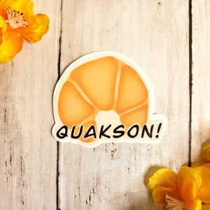 Quackson Sticker, Funny Sticker, Quote Sticker, Quackson or Croissant?