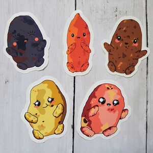 Potato Stickers, Potato Sticker Pack, Sticker Pack, Potatoes, Vegetable Stickers, Potato, Sticker Packs.
