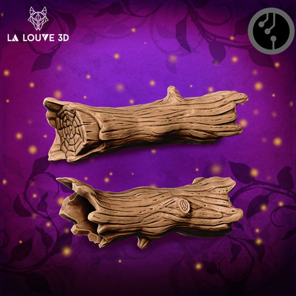 Decorative Tree Trunks  | Enchanted Mushroom Fae Forest | 40mm or 75mm scale | designed by La Louve 3D
