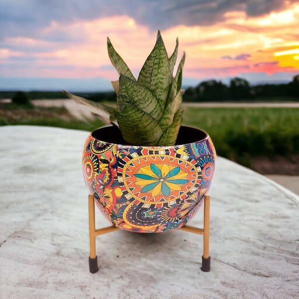 Multi Color Planter pot for Home Décor Indoor Plants Pots with Stand Plant Pots for Living Room Balcony and Garden Décor