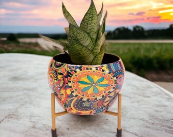 Multi Color Planter pot for Home Décor Indoor Plants Pots with Stand Plant Pots for Living Room Balcony and Garden Décor