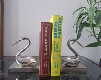 Love Pair Aluminum Bookends for Office and Home Décor, Book Shelf, Living Room