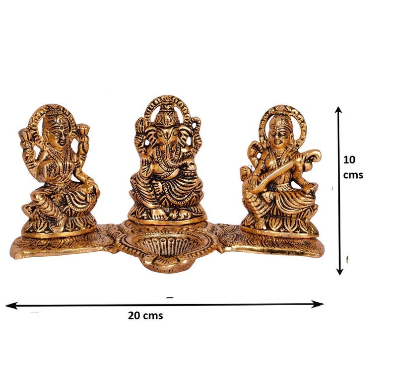 Ganesh Diya Leaf ganesh Dia Free Ship metal Handcrafted Lamp religious Indian Lo