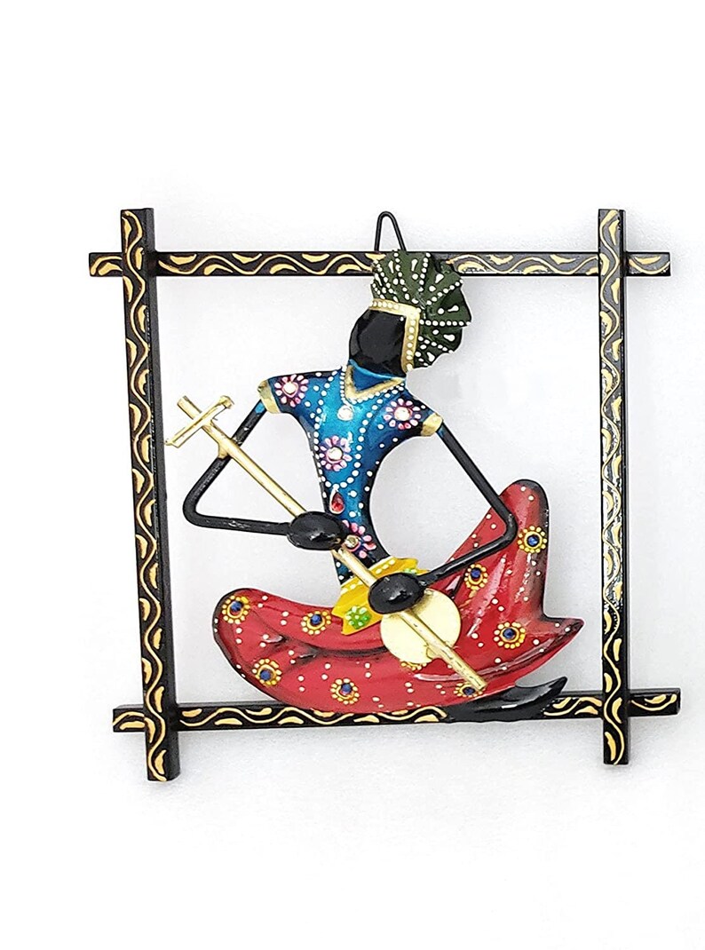 Metal Wall Art Iron Handmade Rajasthani Musician Wall Hanging Etsy