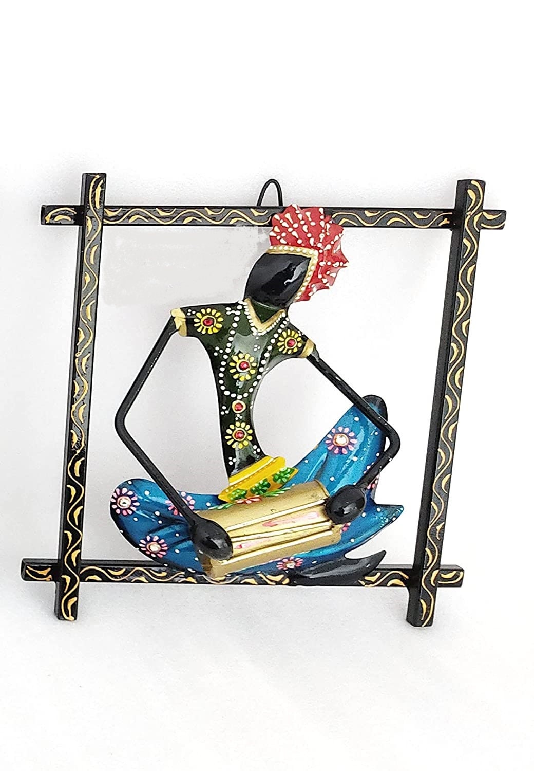 Metal Wall Art Iron Handmade Rajasthani Musician Wall Hanging Etsy