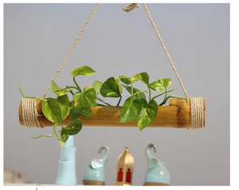 Indoor Hanging Plante | Hanging planter Bamboo | Natural planter l Eco Friendly