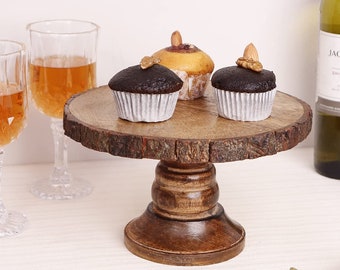 Cake stand Cupcake stand wood cake stand Rustic Wood Slices Wedding Centerpiece - Rustic Party Décor Dinner Table Decor