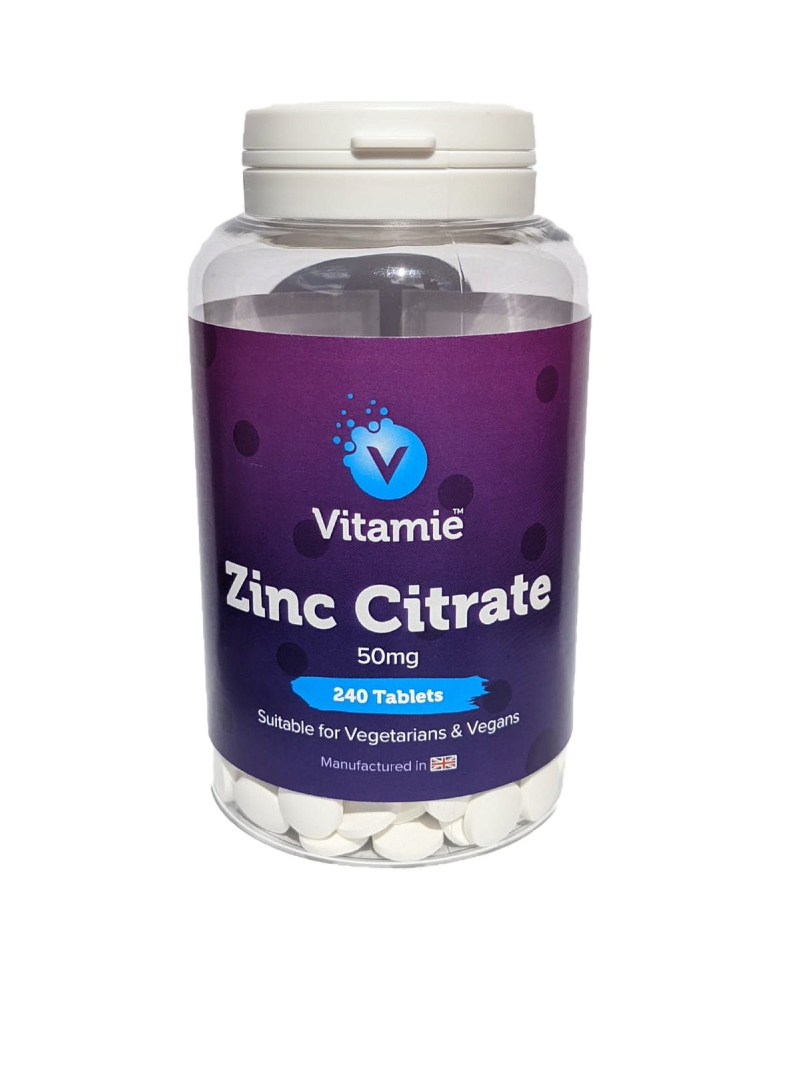 Zinc Citrate 50mg, Immune Support, Vegan, UK Made, 240 Tablets Etsy UK