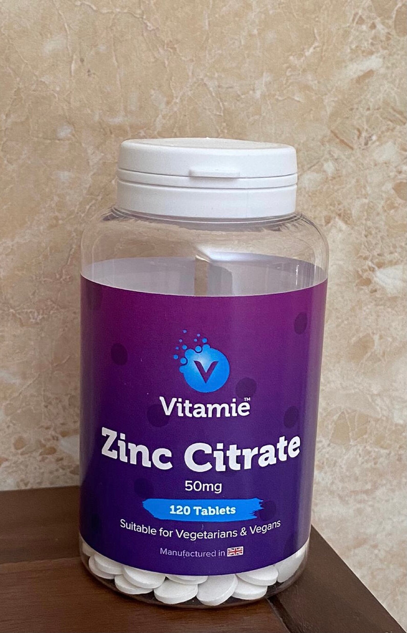 Zinc Citrate 50mg, Immune Support, Vegan, UK Made, 120 Tablets Etsy