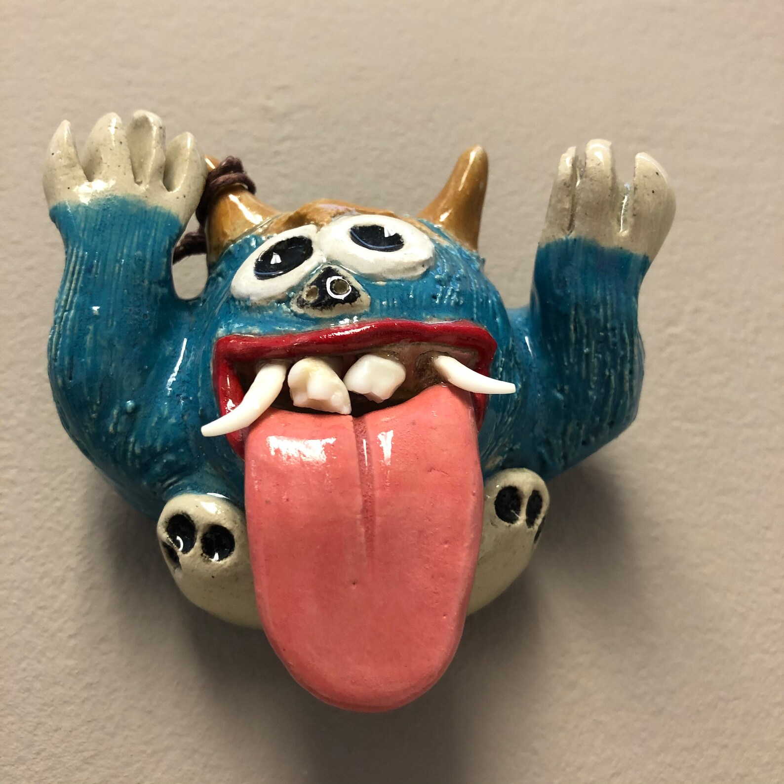 Wall Hanging Wall Decor Monster Wall Hanging Monster Wall Etsy