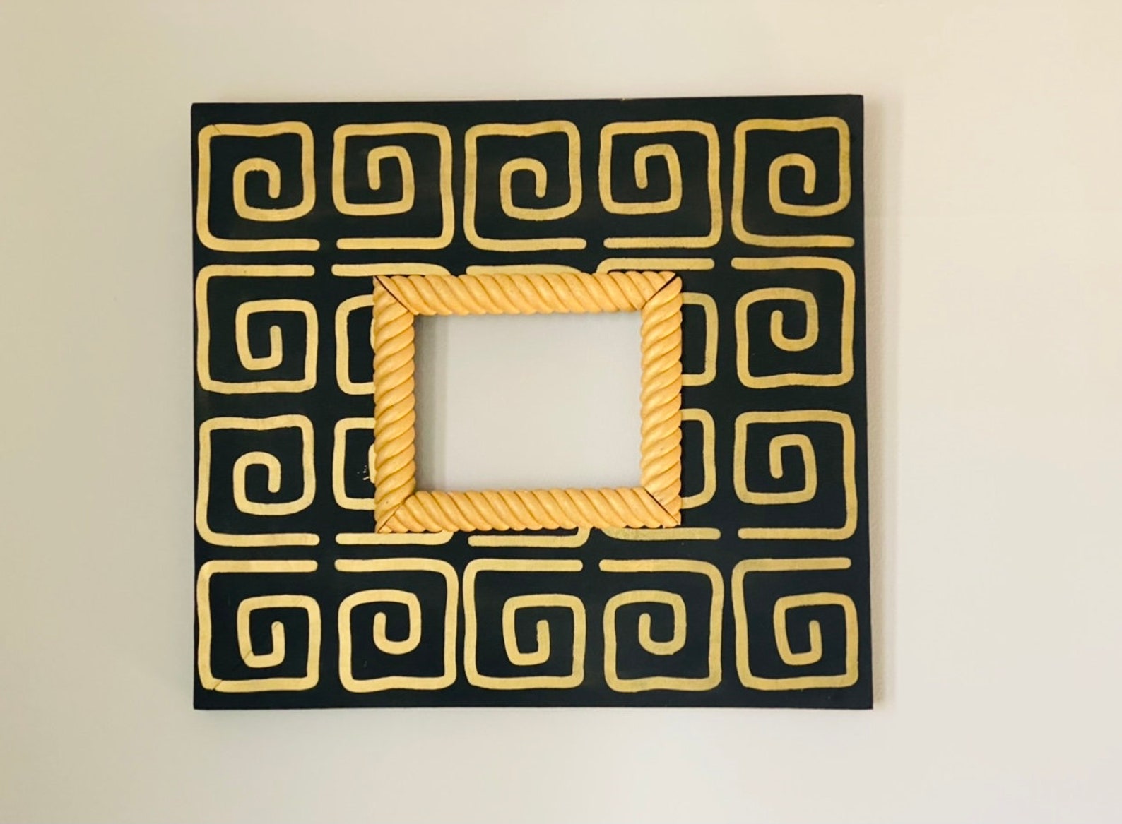 Black and Gold Picture Frame Etsy