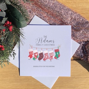 Christmas greeting card, Christmas cards personalised, Christmas card handmade, Christmas card pack, Xmas card, Card for family