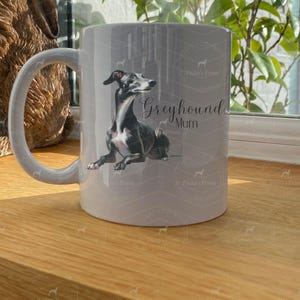 Tazza da caffè personalizzata con levriero: regalo in ceramica con levriero