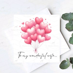Biglietto di anniversario, biglietto per marito, partner, moglie, fidanzato, fidanzata, biglietto di nozze personalizzato, regalo per San Valentino