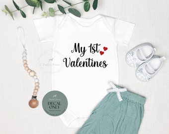 Valentines gifts, Valentine gift for her, Valentine gift for him, Valentines baby grow, Personalised first valentines outfit,  Baby vest