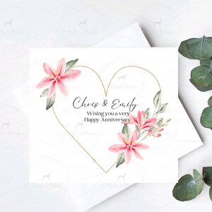 Tarjeta de aniversario personalizada, Para siempre, Tarjeta de primer aniversario, Novio/Novia, Esposo/Esposa, Tarjeta de boda, Regalo para pareja
