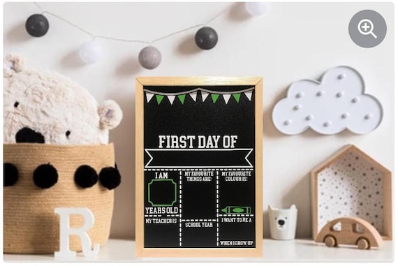 Personalised First Day of School Board | Back to School Photo Prop | Custom 1st Day| Kids Keepsake Gift
