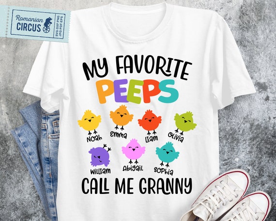 Download Grandma Easter Shirt Svg My Favorite Peeps Call Me Grandma Etsy