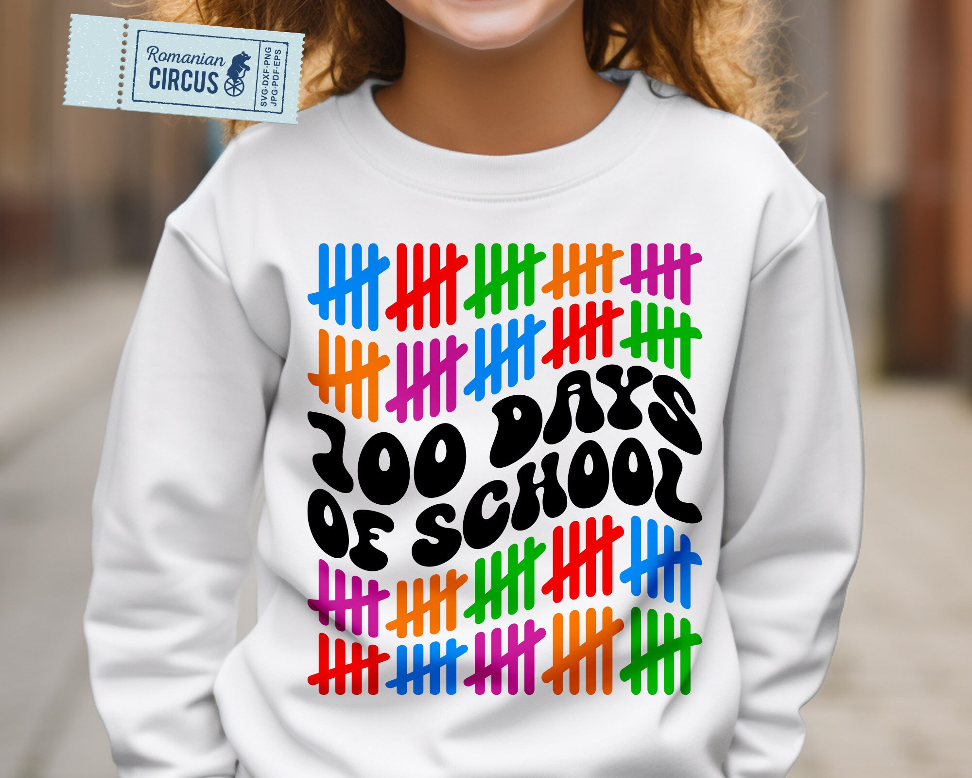 100 Days of School SVG, PNG, Wavy Text, 100th Day Shirt Svg for Kids ...