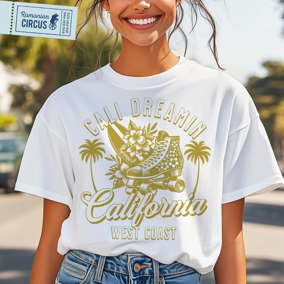 Cali Dreamin Svg, Png, California Svg, West Coast Svg, Beach Shirt Svg ...