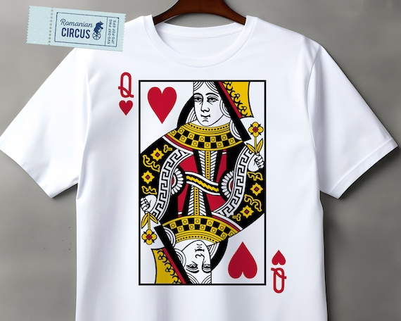Queen of Hearts Svg, Queen of Hearts PNG, Red Queen Svg, Playing Card Svg, Woman, Girl, Female, for Cricut, Silhouette, Sublimation, Iron on