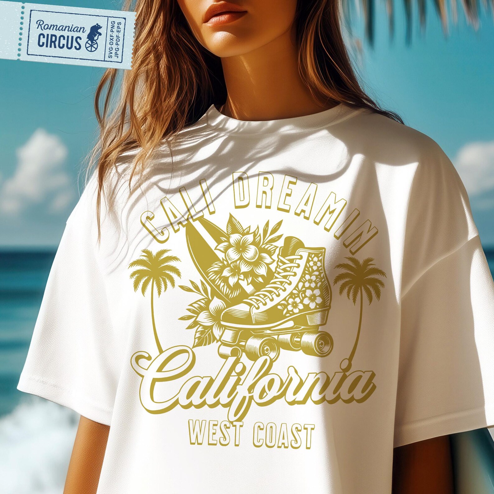Cali Dreamin Svg, Png, California Svg, West Coast Svg, Beach Shirt Svg ...