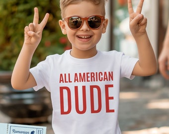 All American Dude Svg, Png, 4th Of July Svg for Kids, Independence Day Svg, USA Svg, Man, Boy Patriotic Shirt Svg, for Cricut, Sublimation
