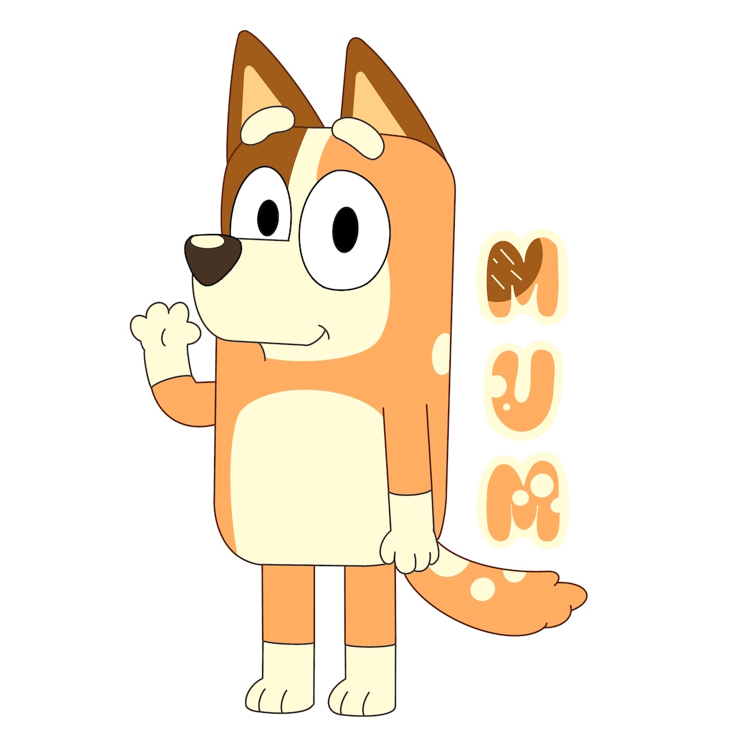 Bluey Chili Mum Tshirt Print Cricut Image PNG File Etsy