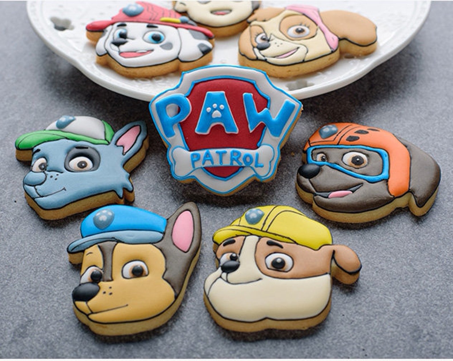 8Pcs/set PAW Patrol fondant cookie cutter set and Cookie Etsy