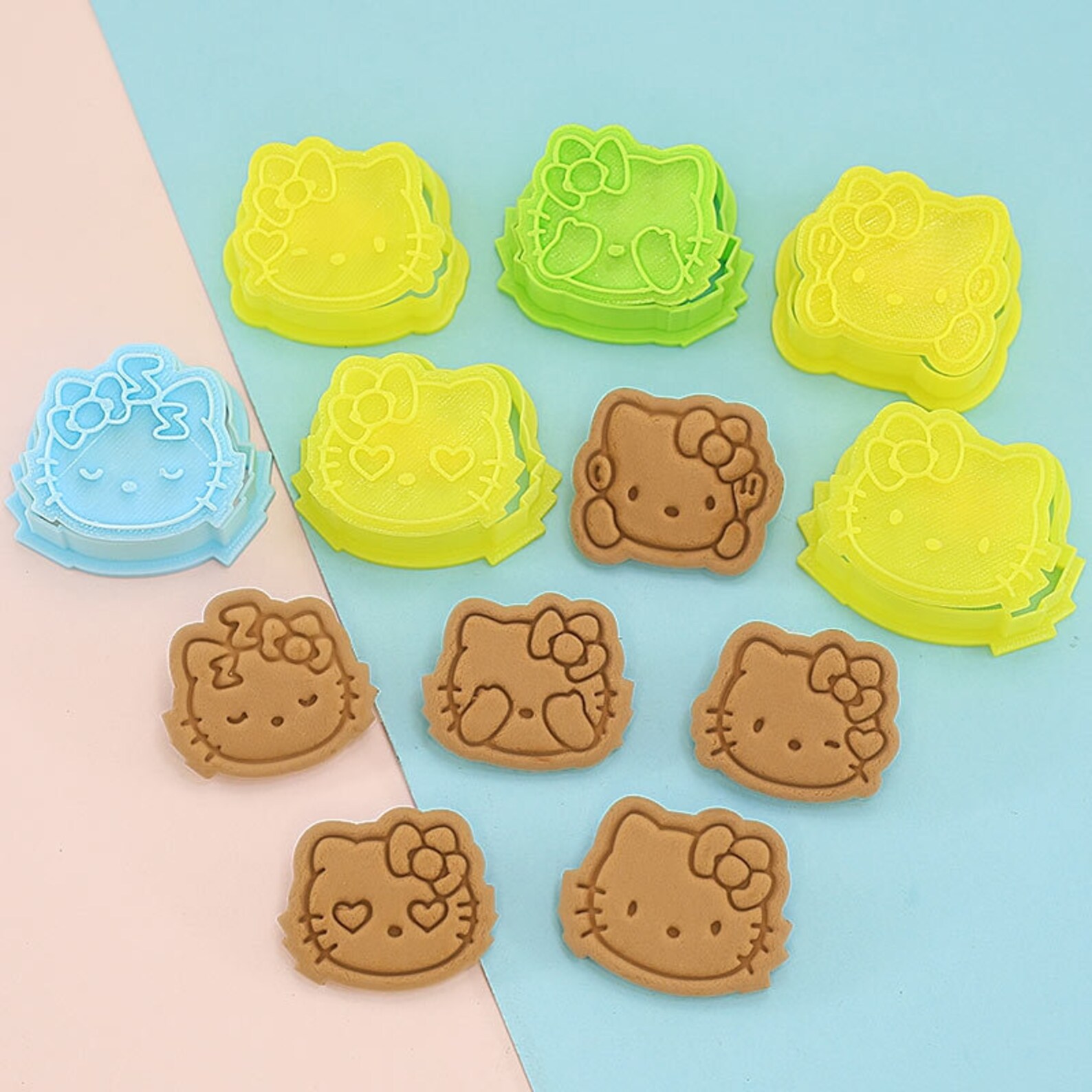 6Pcs/set Hello Kitty cookie cutter set Birthday cake Etsy