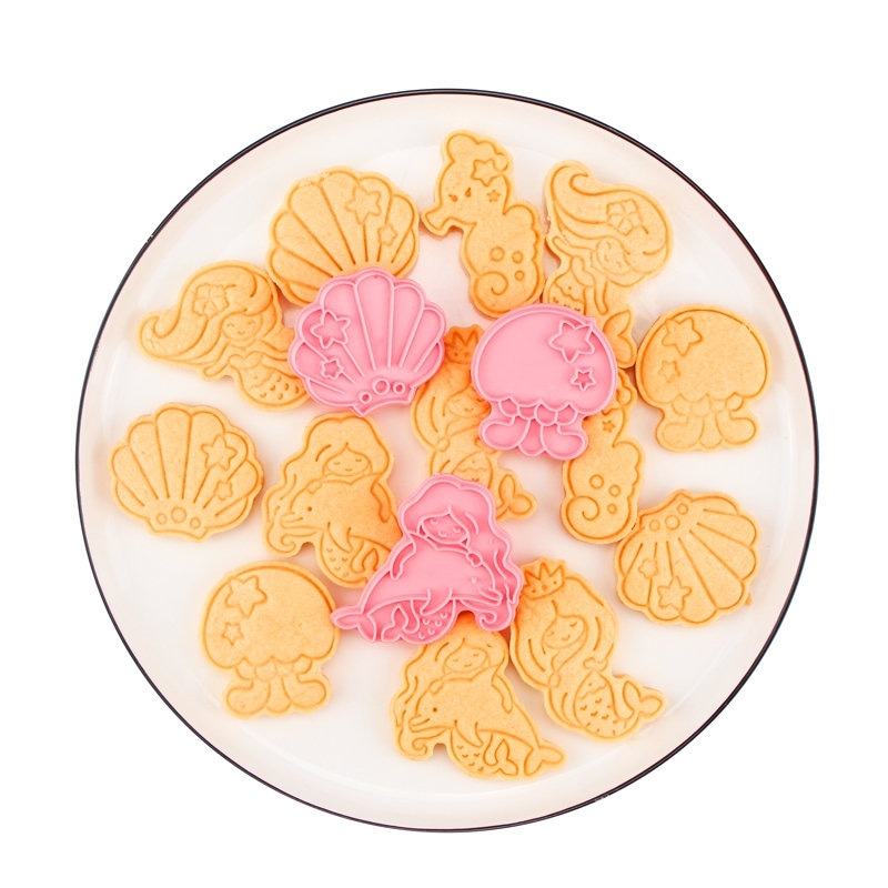 6 pairs Mermaid Cookie cutter setOcean cookie cutter set Etsy