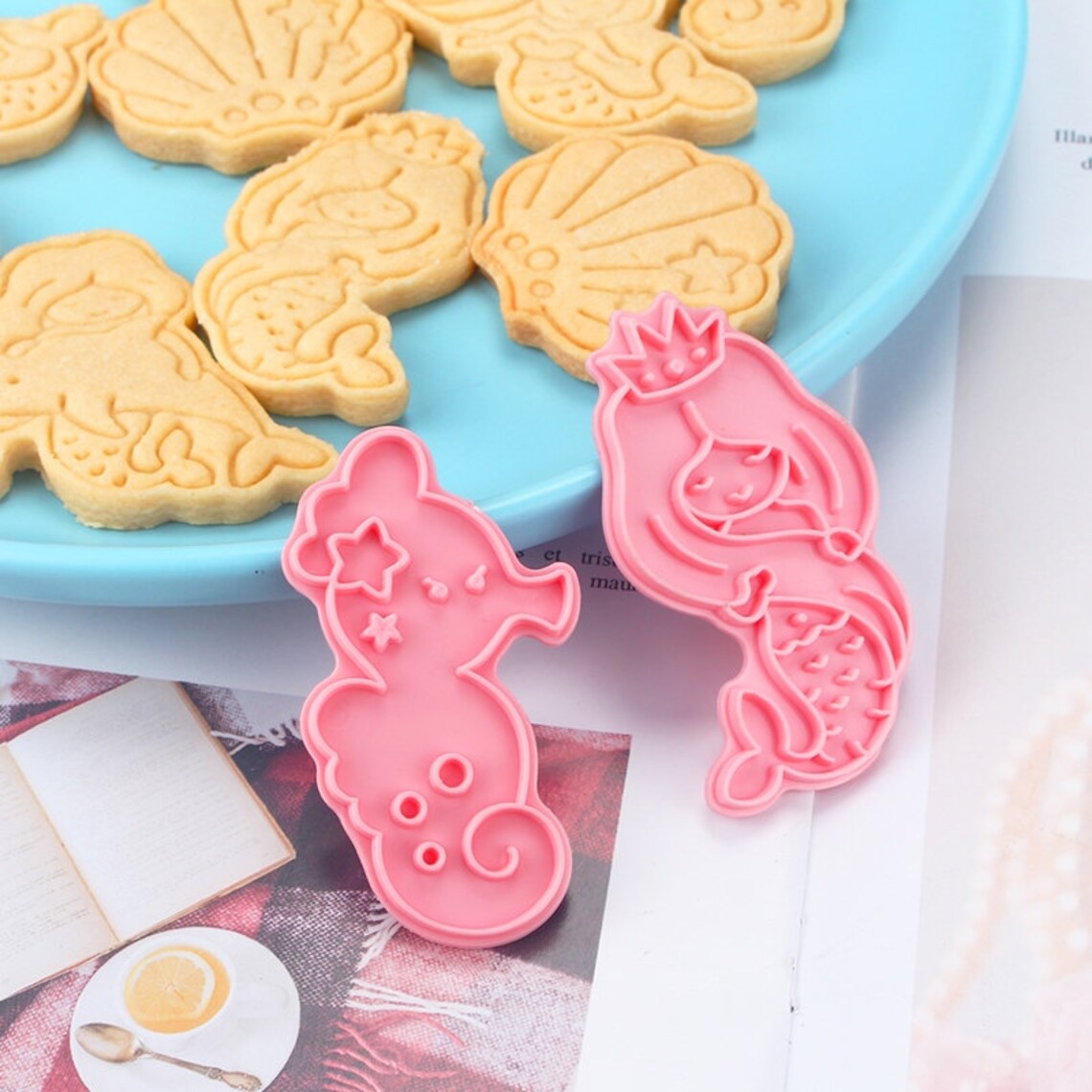 6 pairs Mermaid Cookie cutter setOcean cookie cutter set Etsy