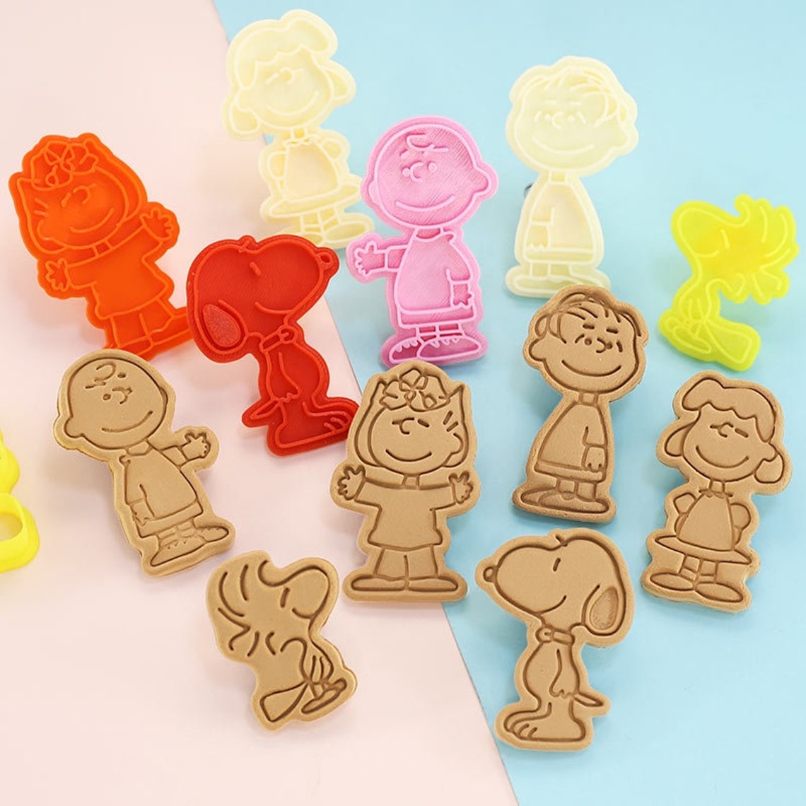 6 pairs Snoopy Cookie cutter set cookies mold Etsy